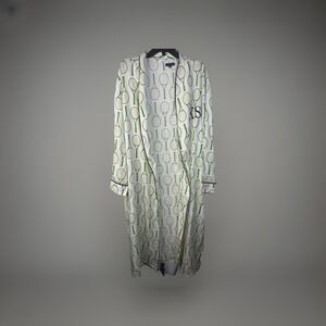 Katie Kime Tennis Monogrammed K S Robe Size L/XL No Belt Cotton Soft